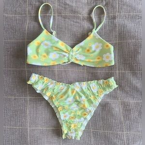 Blackbough Swim Green Floral Bikini